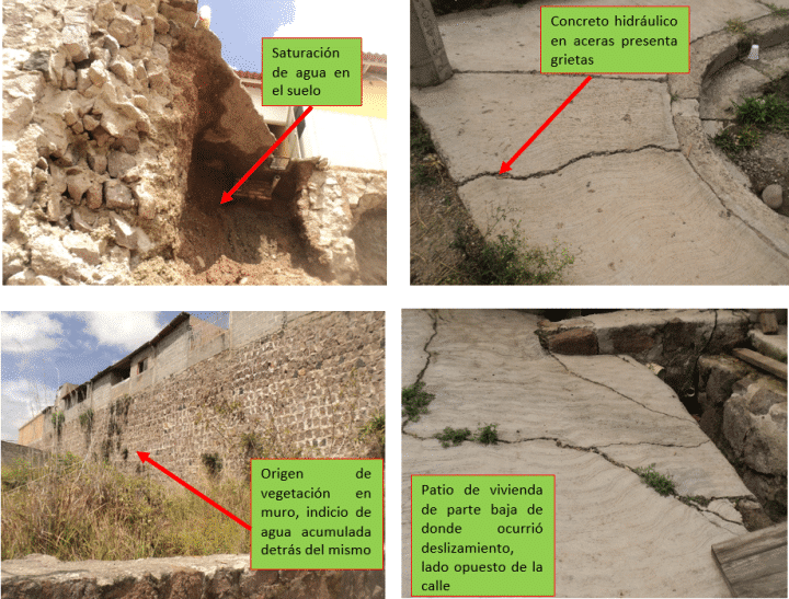 Análisis derrumbe de muro drenaje en muros de contencion