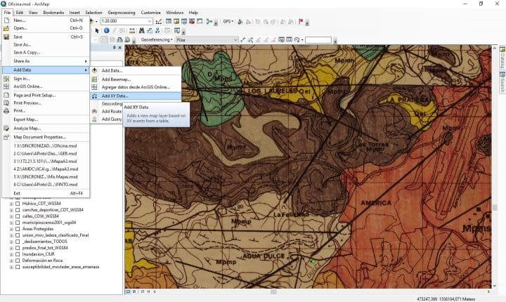 Cómo ingresar coordenada UTM en ArcGis coordenadas utm arcgis