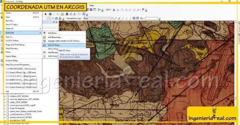 Cómo ingresar coordenada UTM en ArcGis