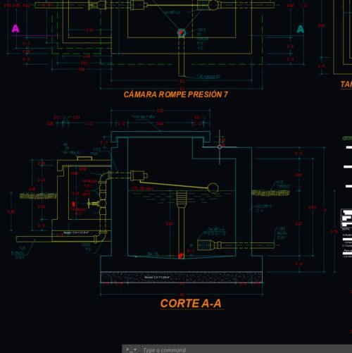 01 Detalle constructivo cámara rompe presión (AutoCAD)