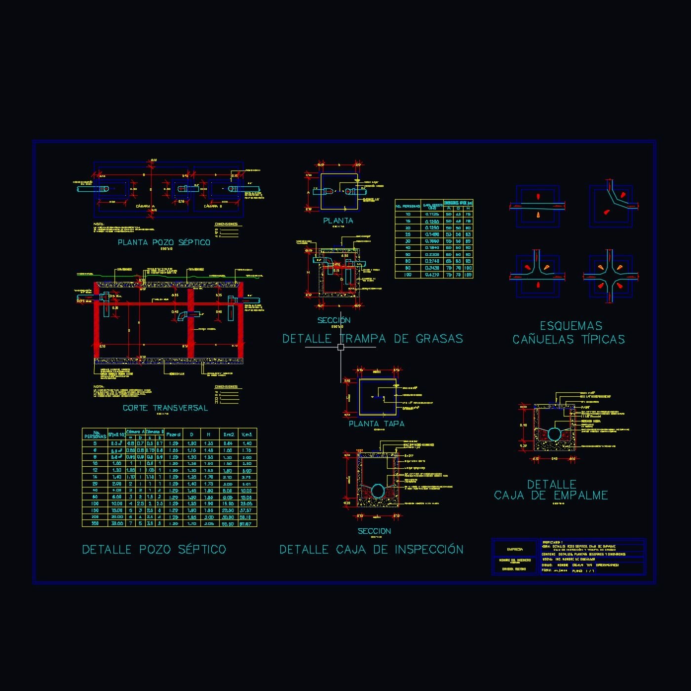 03 Planos constructivos de pozo séptico (AutoCAD)