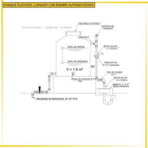 DETALLE DE TANQUE DE AGUA 2024