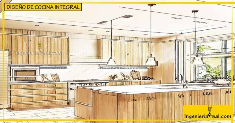 Medidas de cocina integral: alturas, fondos y diseño