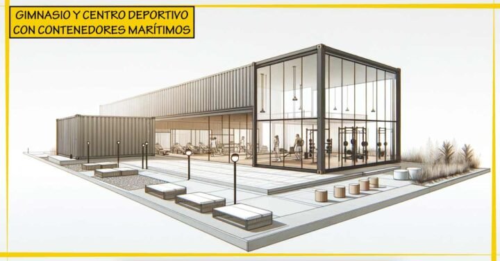 GIMNASIO Y CENTRO DEPORTIVO CON CONTENEDORES MARÍTIMOS