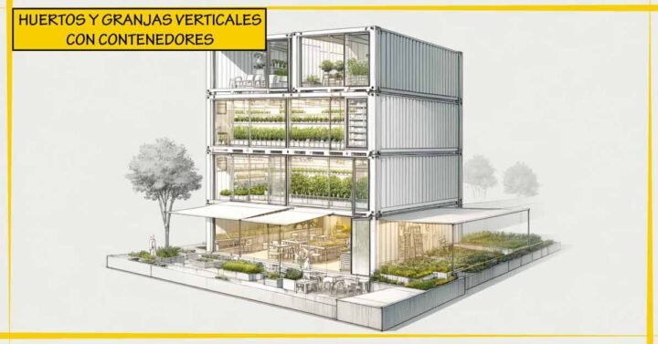 HUERTOS Y GRANJAS VERTICALES CON CONTENEDORES