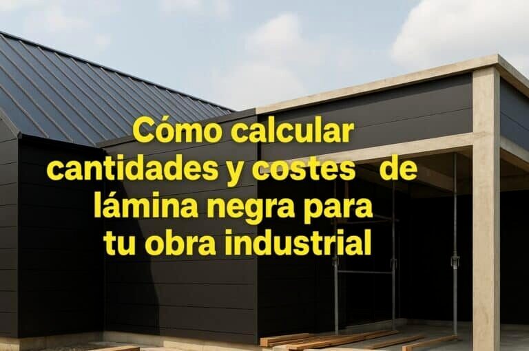 Cómo calcular cantidades y costes de lámina negra para tu obra industrial