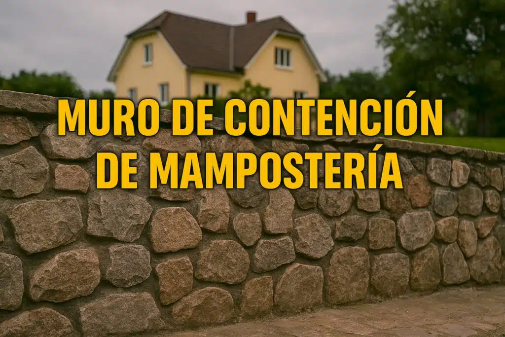 MURO DE CONTENCIÓN DE MAMPOSTERÍA