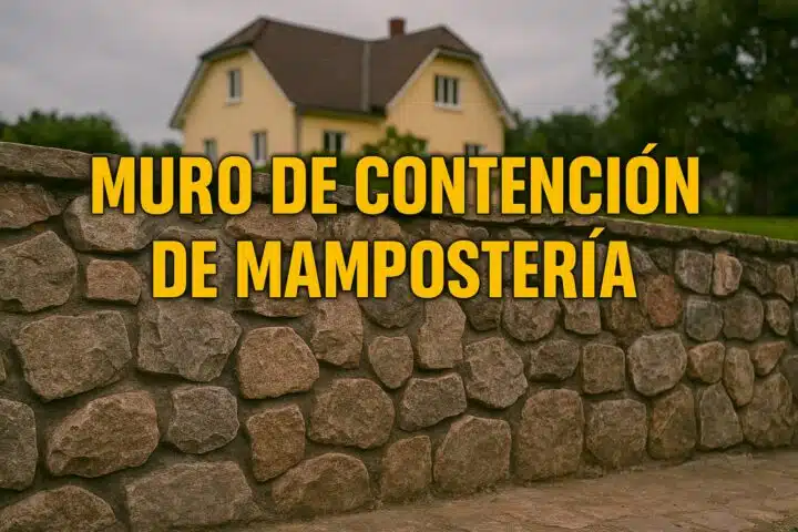 MURO DE CONTENCIÓN DE MAMPOSTERÍA