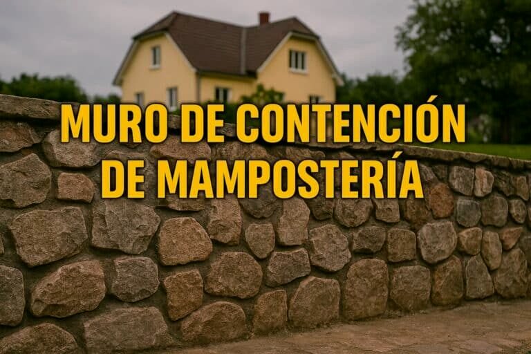Muro de contención: tipos, diseño, drenaje y fallas