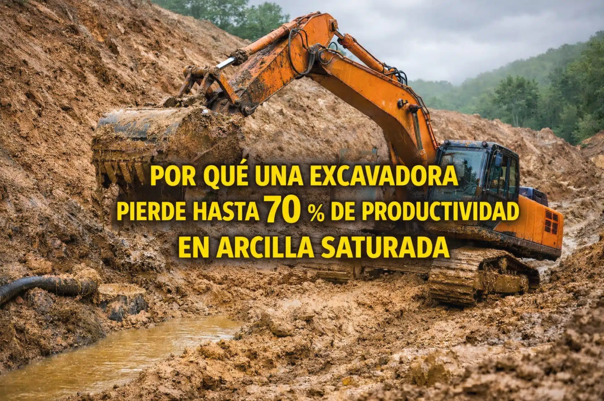 EXCAVADORA EN ARCILLA SATURADA