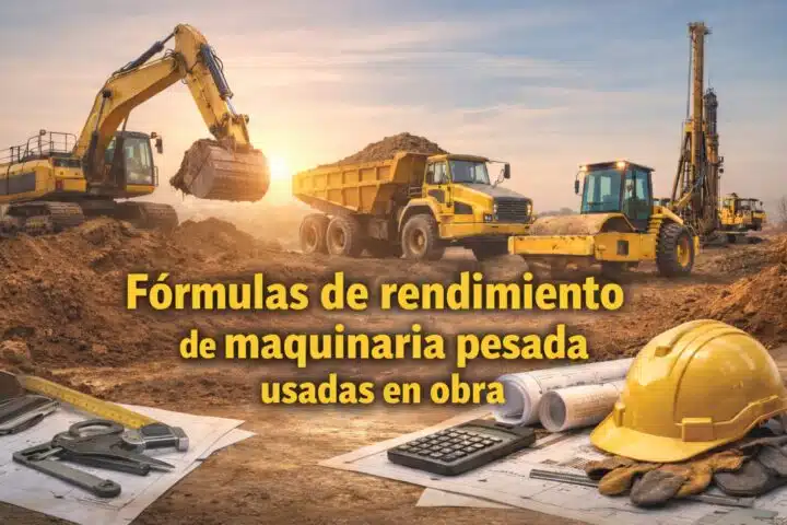 Fórmulas de rendimiento de maquinaria pesada usadas en obra 1 FÓRMULAS PARA RENDIMIENTOS DE MAQUINARIA PESADA