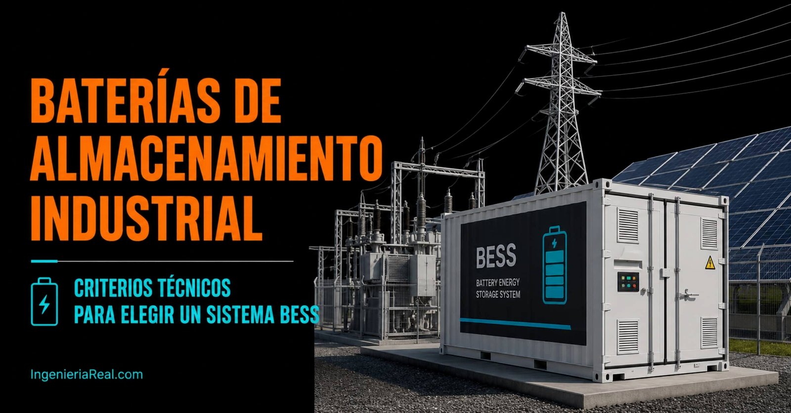 Baterías almacenamiento industrial BESS