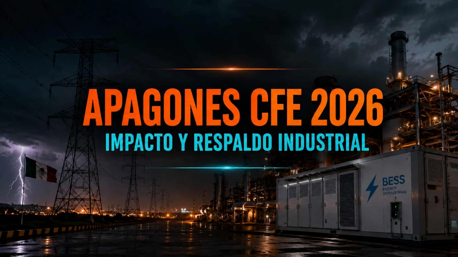 Apagones CFE 2026: impacto y respaldo industrial