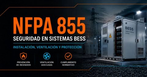 Seguridad en sistemas BESS según NFPA 855: prevención de incendios, ventilación adecuada y cumplimiento normativo