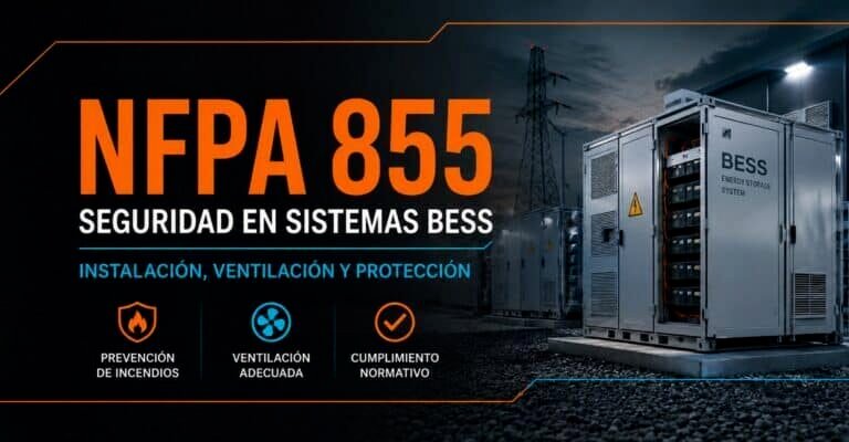 NFPA 855: el estándar de seguridad que todo instalador de BESS debe conocer
